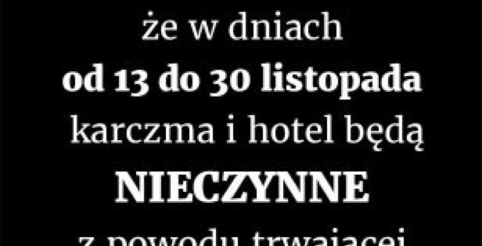 Przerwa techniczna 13-30.11.2023